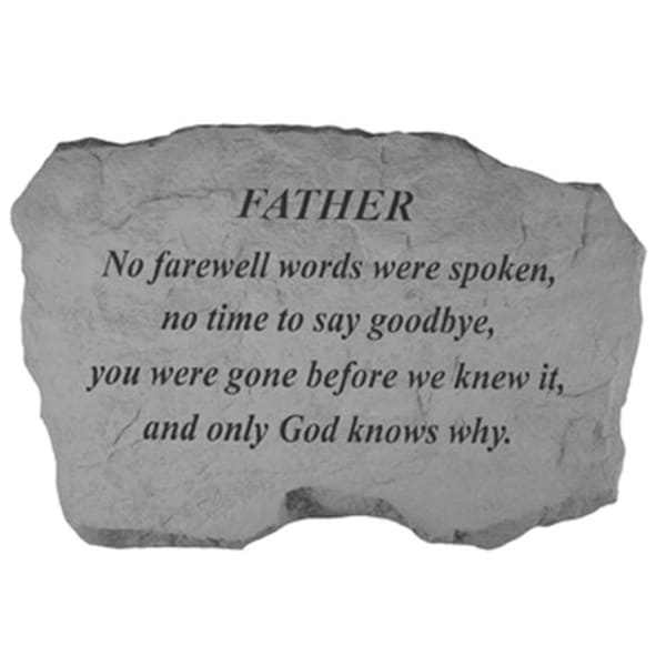 Kay Berry Father-No Farewell Words Were Spoken - Memorial - 16 Inches x 10.5 Inches x 1.5 Inches KA313601 - main